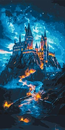 Картина по номерам Хогвартс (40х80 см)