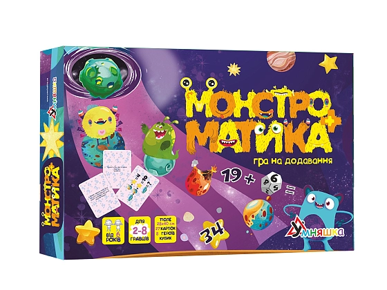 Настільна гра Монстроматика, бренду Умняшка, для 2-8 гравців - KUBIX