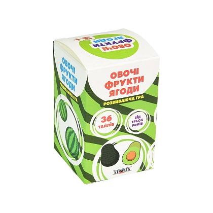 Настольная игра Овощи, фрукты, ягоды, бренду Strateg, для 1-4 гравців - KUBIX