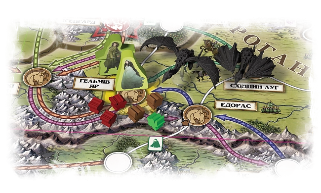 Настільна гра Володар Перснів. Доля братства (The Lord of the Rings: Fate of the Fellowship), бренду Geekach Games, для 1-5 гравців, час гри > 60хв. - 9 - KUBIX