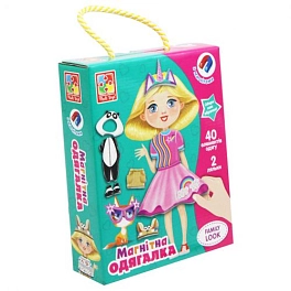 Настольная магнитная игра-одевалка Family look