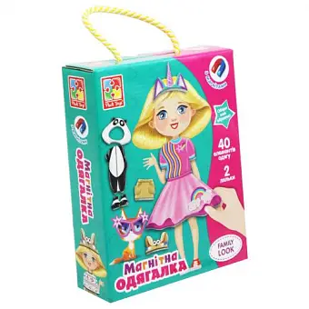 Настольная магнитная игра-одевалка Family look