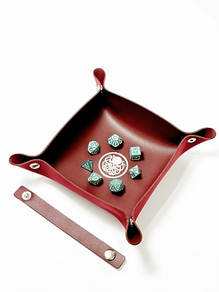 Лоток для кубиків Ктулху бургунді Dice Tray, бренду Планета Ігор - KUBIX