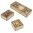 Мініатюра товару Органайзер для настільної гри Глен Мор (Organizer for boardgame Glen More II: Chronicles) - 6