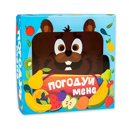 Настільна гра Погодуй мене - Бобер, бренду Strateg, для 1-3 гравців, час гри < 30хв. - KUBIX