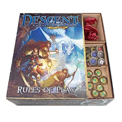 Органайзер для настольной игры Descent: Мандры в Темноте (Organizer for boardgame Descent: Journeys in the Dark), бренду Tower Rex - 2 - KUBIX