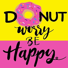 Картина по номерам "Do nut worry" (20х20 см)