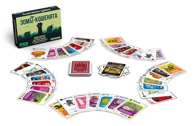 Настольная игра Взрывные котята: Зомби-котята (Zombie Kittens), бренду Rozum, для 2-5 гравців, час гри < 30мин. - 3 - KUBIX
