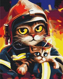 Картина по номерам Котик (40х50 см)
