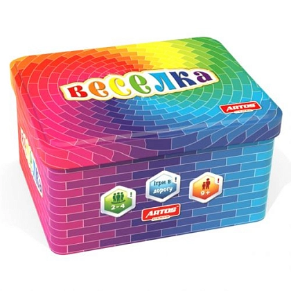 Настольная игра Веселка, бренду Artos games, для 2-4 гравців, час гри < 30мин. - KUBIX