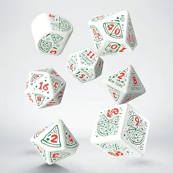Набір кубиків Pizza Modern Dice Set: Pepperoni (7)