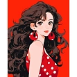 Мініатюра товару Картина по номерам Anime girl (40х50 см) - 1