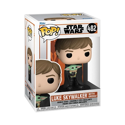 Ігрова фігурка FUNKO POP! ЛЮК ТА МАЛЮК (Luke Skywaker with Grogu) Star Wars #482, бренду Funko - 3 - KUBIX