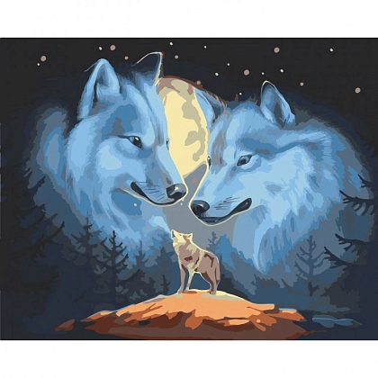 Картина по номерам Волчья природа (40х50 см), бренду Art Craft - KUBIX