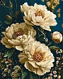 Миниатюра товара Картина по номерам Бархатные пионы (40х50 см) - 1