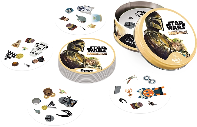 Настільна гра Доббл Мандалорець (Dobble Star Wars The Mandalorian) (FR), бренду Asmodee, для 2-8 гравців, час гри < 30хв. - 3 - KUBIX