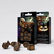 Мініатюра товару Набір кубиків Halloween Pumpkin Black & orange Dice Set - 1