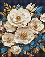 Миниатюра товара Алмазная мозаика Цветочная симфония с голограмными стразами (40х50 см) - 1
