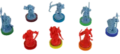 Миниатюра товара Настольная игра Война Кольца: Цветные базы (War of The Ring Colored Plastic Rings). - 1