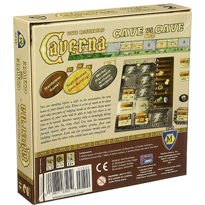 Настольная игра Caverna: Cave vs Cave (Каверна: Пещера на пещеру) (EN), бренду Lookout Games, для 1-2 гравців, час гри < 30мин. - 3 - KUBIX