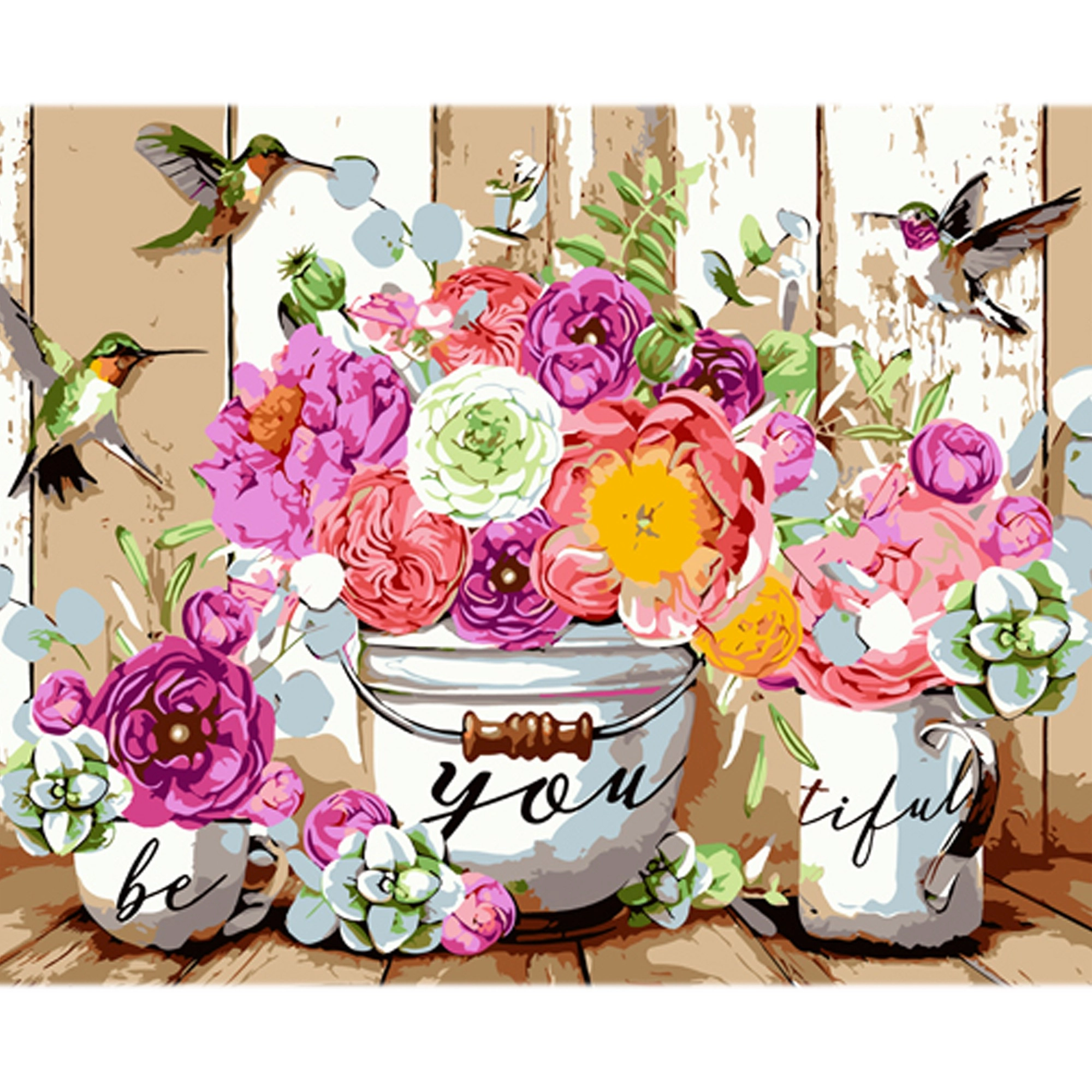 Картина по номерам Фиолетовая эстетика цветов (40х50 см), бренду Strateg - KUBIX