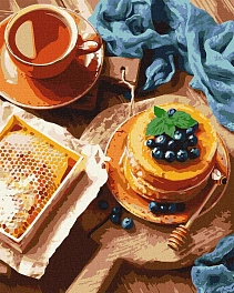 Картина по номерам "Панкейки к чаю" (40х50 см)