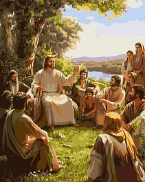 Картина по номерам Религия Иисус в окружении учеников (40х50 см)