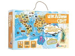 Настільна гра Цікавий світ (з багаторазовими наклейками)