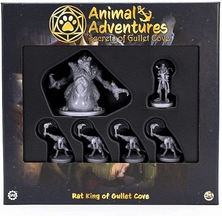 Настольная игра Animal Adventures: Rat King of Gullet Cove, бренду Steamforged Games Ltd., для 2-2 гравців, час гри < 60мин. - KUBIX