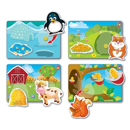 Настольная игра Домики, бренду Vladi Toys, для 1-2 гравців - 2 - KUBIX