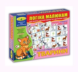 Детская головоломка Судоку. Животные