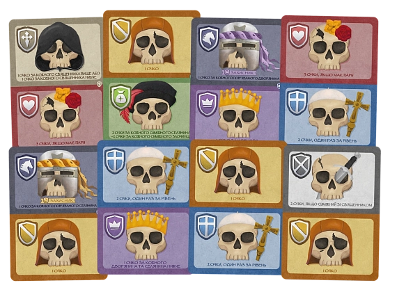 Настільна гра Склеп черепів. Повне видання (Skulls of Sedlec), бренду Geekach Games, для 1-4 гравців, час гри < 30хв. - 4 - KUBIX