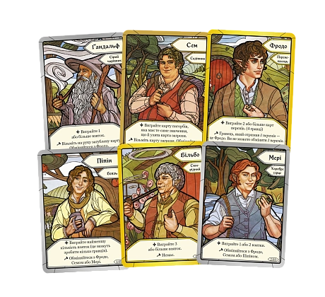 Настільна гра Братство Персня. Карткова гра (The Fellowship of the Ring The Trick Taking Game), бренду Geekach Games, для 1-4 гравців, час гри < 30хв. - 4 - KUBIX