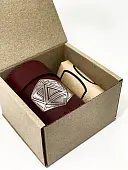 Миниатюра товара Стакан для кубиков D20 бордового цвета Dice Cup - 1