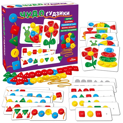 Настільна гра Чудо гудзики, бренду Ludum (Magdum), для 2-3 гравців - 3 - KUBIX