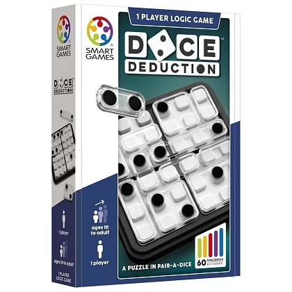 Купити Настільна гра Логіка кубика (Dice Deduction), бренду Smart Games - KUBIX Настільна гра Логіка кубика (Dice Deduction), бренду Smart Games, для 1-1 гравців, час гри < 30хв. - KUBIX
