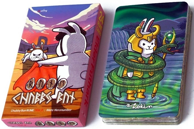 Карты Рунические Пухлый кролик (Runic cards Fluffy rabbit) - KUBIX