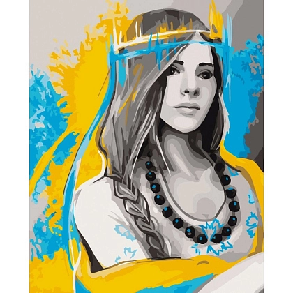 Картина по номерам Я - Украинка (40х50 см), бренду Art Craft - KUBIX