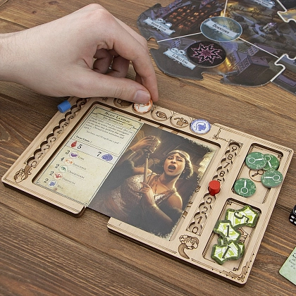 Ігронайзер Планшети гравців для гри Arkham Horror 3rd Edition (Arkham Horror 3rd Edition Playerboards igronizer), бренду Tower Rex - 6 - KUBIX