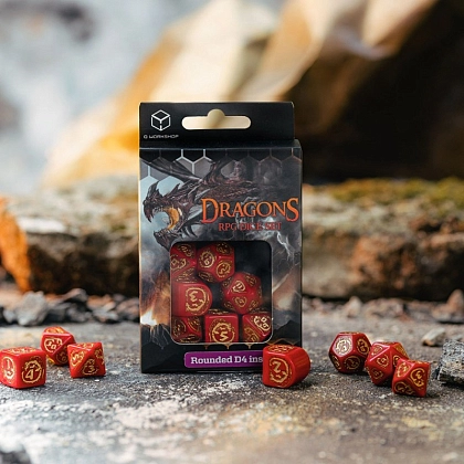Набір кубиків Dragons Modern Dice Set: Ruby - 5 - KUBIX