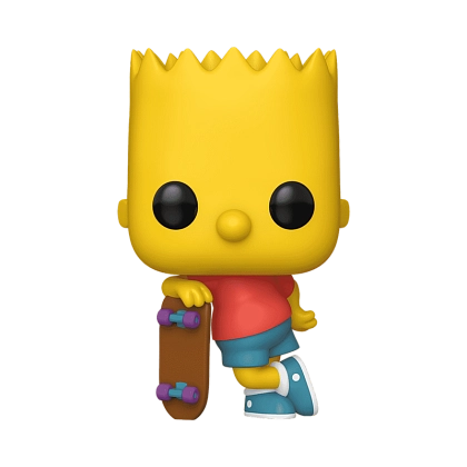 Ігрова фігурка FUNKO POP! Барт зі скейтбордом (Bart with Skateboard) Simpsons #1652, бренду Funko - 2 - KUBIX