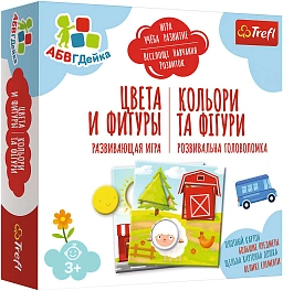 Настольная игра АБВГДейка. Цвета и фигуры (Kids's ABC. Colours and shapes)