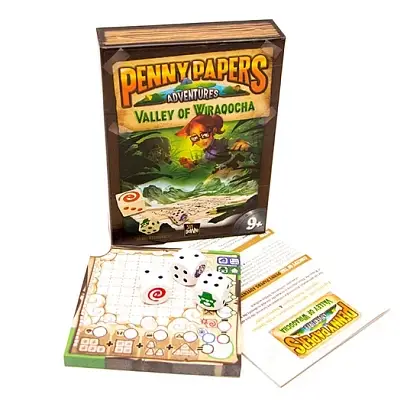 Настольная игра Пэнни Пеперс: Долина Виракоча (Penny Papers Adventures: Valley of Wiraqocha), бренду Sit Down!, для 1-12 гравців, час гри < 30мин. - 2 - KUBIX