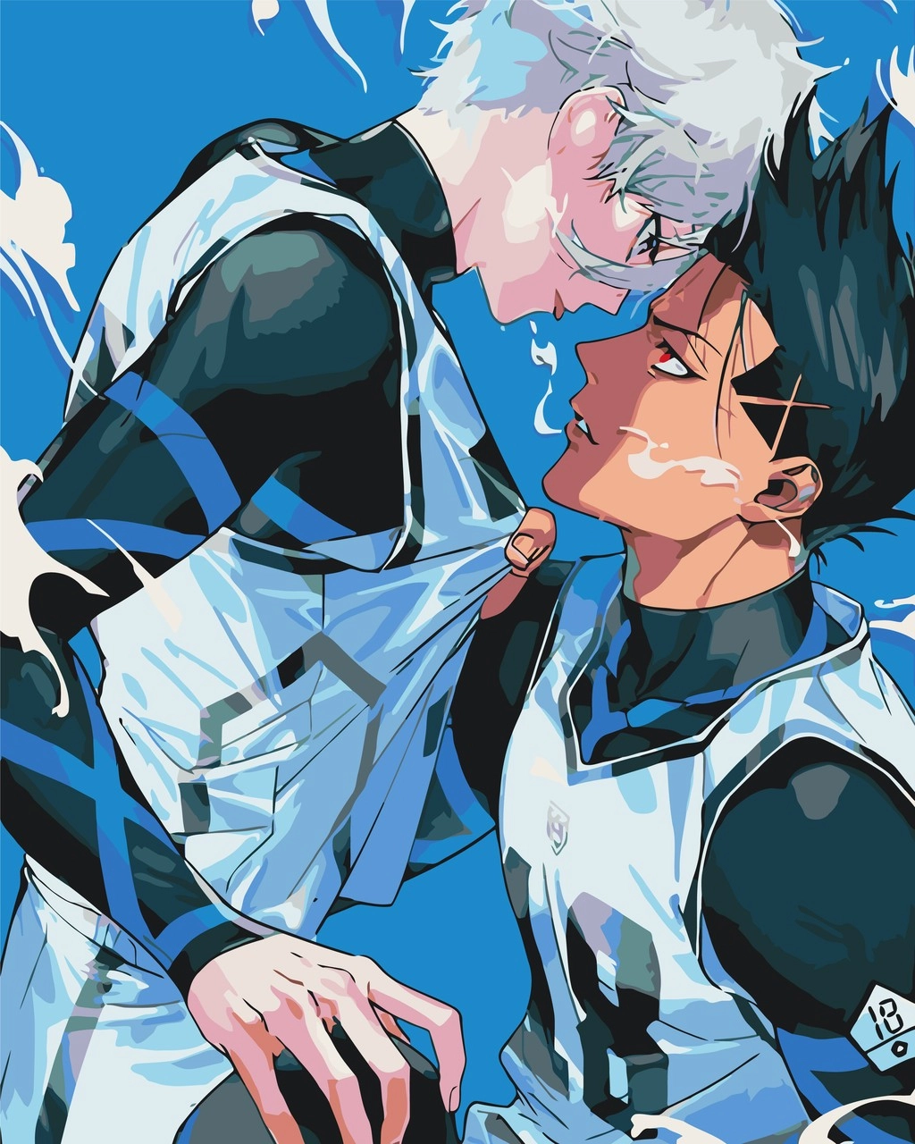 Картина по номерам Синяя Тюрьма: Блю Лок (40х50 см), бренду Origami - KUBIX