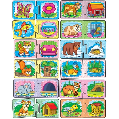 Настільна гра Хто де живе?, бренду Київська фабрика іграшок, для 1-2 гравців - 3 - KUBIX