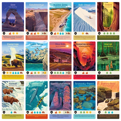 Настольная игра Парки (Parks 2nd Edition), бренду Games 7Days, для 1-5 гравців, час гри < 30мин. - 6 - KUBIX