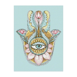 Алмазная мозаика Амулет в спокойных тонах (30х40 см)