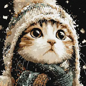 Картина по номерам новогодний сюжет (40х40 см)