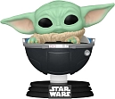 Миниатюра товара Игровая фигурка FUNKO POP! Малыш Грогу в кресле-коляске (Grogu in Hover-Pram) Star Wars The Mandalorian #664 - 1
