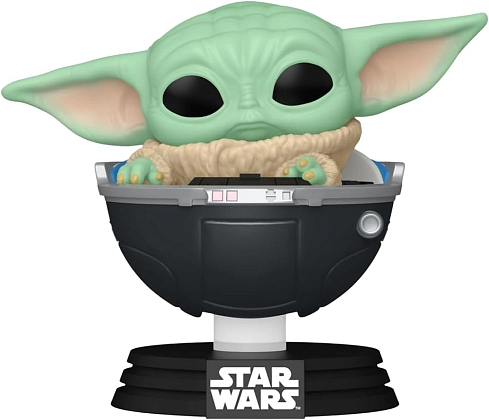 Игровая фигурка FUNKO POP! Малыш Грогу в кресле-коляске (Grogu in Hover-Pram) Star Wars The Mandalorian #664, бренду Funko - KUBIX